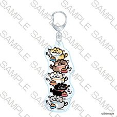 Neko to Shimobe Slightly Long Acrylic Key Chain Nom Nom