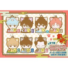 Gintama Princess of the Empress Hata & Animal Paradise with a Fortune Cat Rubber Mascot Box Set