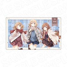 Ohmuro-Ke Rubber Deskmat Nadeshiko & Sakurako & Hanako: Muffler Ver.