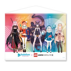 hololive English x Anime EXPO Lite 2021 B2-Size Tapestry