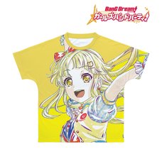 BanG Dream! Girls Band Party! Kokoro Tsurumaki Ani-Art Unisex Full Graphic T-Shirt Vol. 4