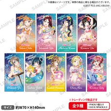 Love Live! School Idol Festival Aqours Water Essence Ver. Trading Ticket-Style Sticker Collection (1 Pack)