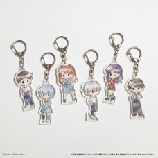 Neon Genesis Evangelion Retro Style Acrylic Keychain Box Set