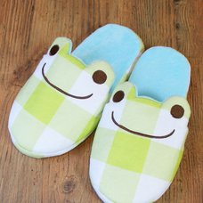 Pickles the Frog - Checkered Pickles Slippers (Green)