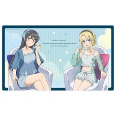 Rascal Does Not Dream of a Knapsack Kid Rubber Mat Mai Sakurajima & Nodoka Toyohama: Loungewear Ver. (Re-run)