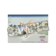 Katsushika Hokusai x Hatsune Miku by Rella Fabric Poster Kagamine Len: Reflection in Lake at Misaka in Kai Province