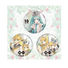 Hatsune Miku & Kagamine Rin/Len 10th Anniversary Tin Badge Set