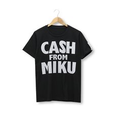 Hatsune Miku Cash from Miku Black T-Shirt