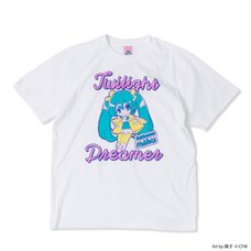 Hatsune Miku Twilight Dreamer Neon White T-Shirt