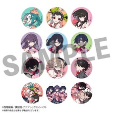 Monogatari Series x Kei Mochizuki Trading Tin Badge Box Set