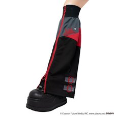 LISTEN FLAVOR Meiko Jersey Leg Warmers Black