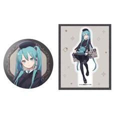 Hatsune Miku x SOLWA Bit Big Tin Badge & Sticker Set