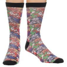 Super Mario Sublimated Crew Socks