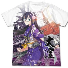 Kantai Collection -KanColle- Oyodo Kai Kimono Mode White Graphic T-Shirt