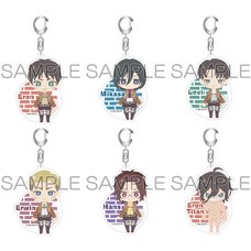 Attack on Titan x Pas Chara Acrylic Keychain Collection