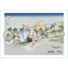 Katsushika Hokusai x Hatsune Miku by Rella Serial Numbered A3 Acrylic Panel Kagamine Len: Reflection in Lake at Misaka in Kai Province