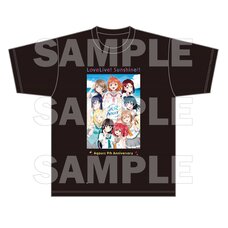 Love Live! Sunshine!! Uranohoshi Girls' High School Store Aqours 9th Anniversary T-Shirt