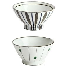 Elegant Mino Ware Rice Bowls
