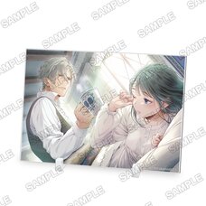 Kadokawa Beans Bunko 24rd Anniversary Celebration Okizari ni Sareta Hanayome wa, Henkyo Kishi no Bukiyou na Ai ni Kizukanai Acrylic Illustration Plate