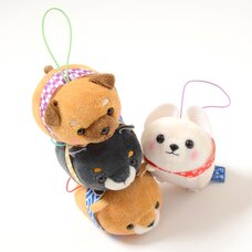 Mameshiba San Kyodai Tsumikko Dog Plush Collection (Mini Strap)