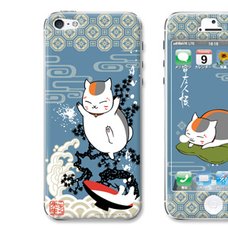 i-Chawrap iPhone 5/5s Cover: Sake, Waves, and Nyanko-sensei