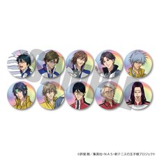 The Prince of Tennis II Sparkly Tin Badge Collection + 75 Laundry Duty Ver. Complete Box Set