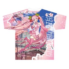 Hirosaki Cherry Blossom Festival 2022 x Sakura Miku Art by Sakanahen Full Graphic T-Shirt