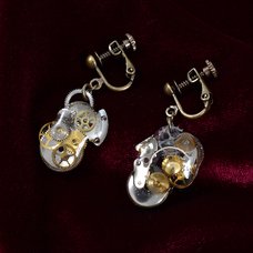 Clip-On Cogwheel Earrings