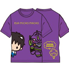 Eva Micro Macro Shinji & Unit-01 Purple T-Shirt