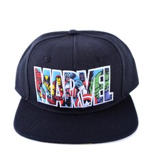 Marvel Text Logo Black Snapback