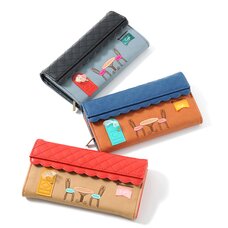 FLAPPER Cafe Embroidered Patch Wallets