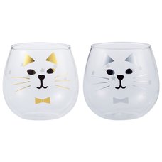 Happy Cat Day Cat Face Glass