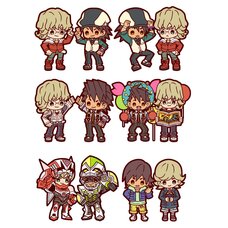 Buddy Collection Tiger & Bunny Rubber Mascots