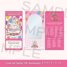 Love Live! Series 15th Anniversary Love Live! Fest Commemorative Ticket & Ticket Case