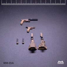 WM-01A 1/12 Scale Glock 17 (Khaki) Equipment Set