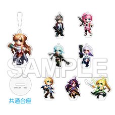 Sword Art Online Game Dot Trading Acrylic Keychain Collection B Complete Box Set