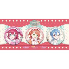 AiScReam Presents TOPPING LIVE Come See Me Before I Melt ♡♡♡ 3 Tin Badges Set