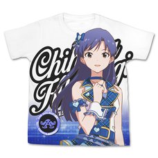 The Idolm@ster One For All Chihaya Kisaragi Full-Color White T-Shirt