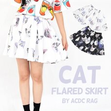 ACDC RAG Cat Flared Skirt