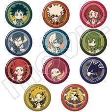My Hero Academia Hero Ver. Character Pin Badge Collection Box Set