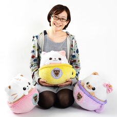 Latte Kitten Coffee Moteneko Big Plush Collection