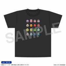 IDOLiSH7 Komadori Mofmof Parade T-shirt Black