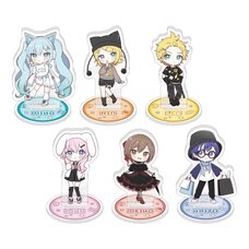 Hatsune Miku Don Quijote Fair 2025 Trading Chibi Chara Acrylic Stand Akiba Culture Fashion Ver. Box Set