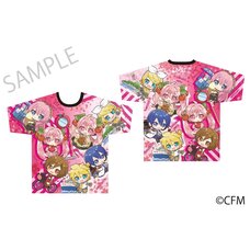 Sakura Miku x Hirohako Full Graphic T-shirt Hirohako 2025 Art by Mikanmochi