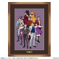 Ace Attorney 25th Anniversary Main Visual Framed Character Fine Graph
