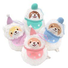 Chuken Mochi Shiba Snowman Plush Collection (Mini Strap)
