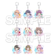 Love Live! Hasu no Sora Jogakuin School Idol Club Tradable Mini-Character Aurora Acrylic Keychain Ver.AURORA FLOWER (1 Piece)