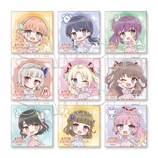 Love Live! Hasu no Sora Jogakuin School Idol Club Tradable Mini-Character Square Tin Badge Ver.AURORA FLOWER (1 Piece)