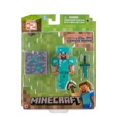 Minecraft Overworld Diamond Armor Steve w/ Accessories