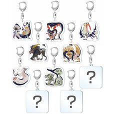 Monster Hunter Rise Monster Icon Acrylic Strap Collection Vol. 2 Box Set